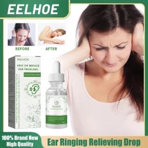Ear Ringing Relieving Drop Relieve Tinnitus Itching Earache Clean Ear Canal Blockage Discharge Ear Deafness Swelling Otitis Care