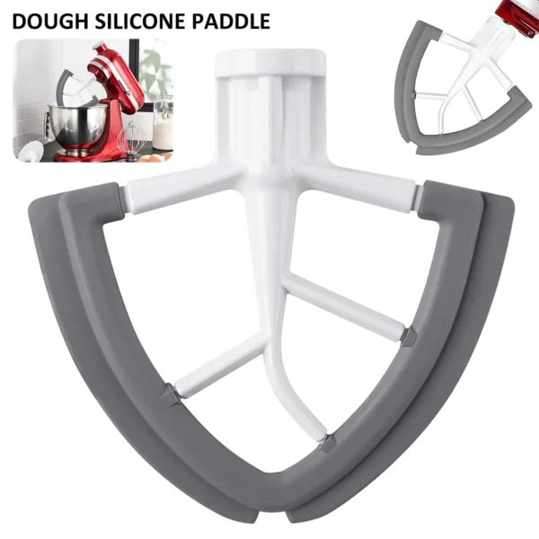 Flex Edge Beater for Kitchen Aid Tilt-Head Stand Mixer,4.5-5 Quart Mixer Accessories with Flexible Edges Bowl Scraper