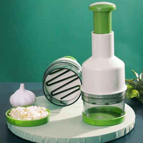 Manual Onion Chopper Stainless Steel Garlic Presser Food Crusher Cutter Meat Mincer Hand Press for Vegetable Kitchen Tool