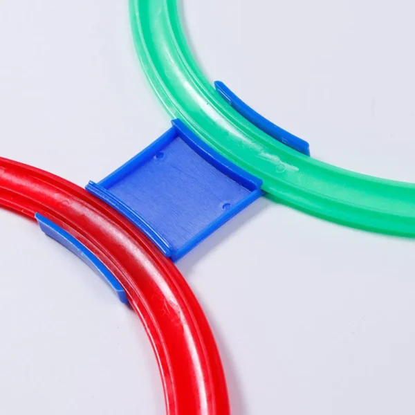 Outdoor Kids Funny Physical Training Sport Toys Lattice Jump Ring Set Game with 10 Hoops 10 Connectors for Park Play Boys Girls